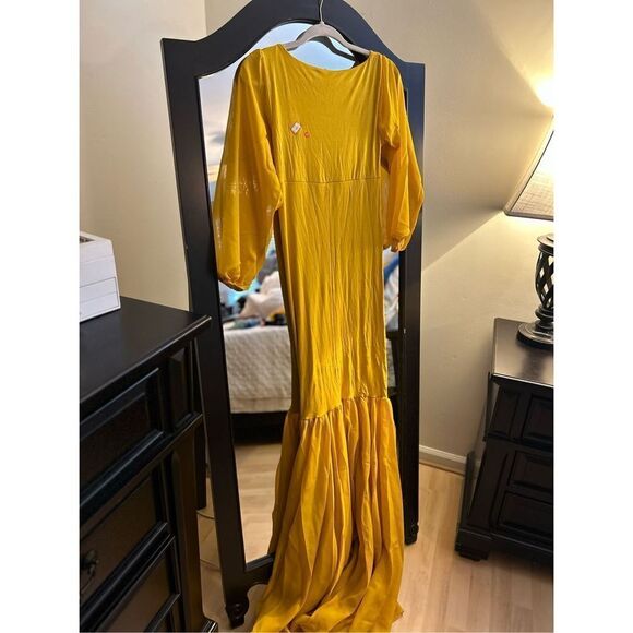 NEW Long Chiffon Mermaid Maternity Dress Photoshoot Baby Shower XS - Picture 6 of 6